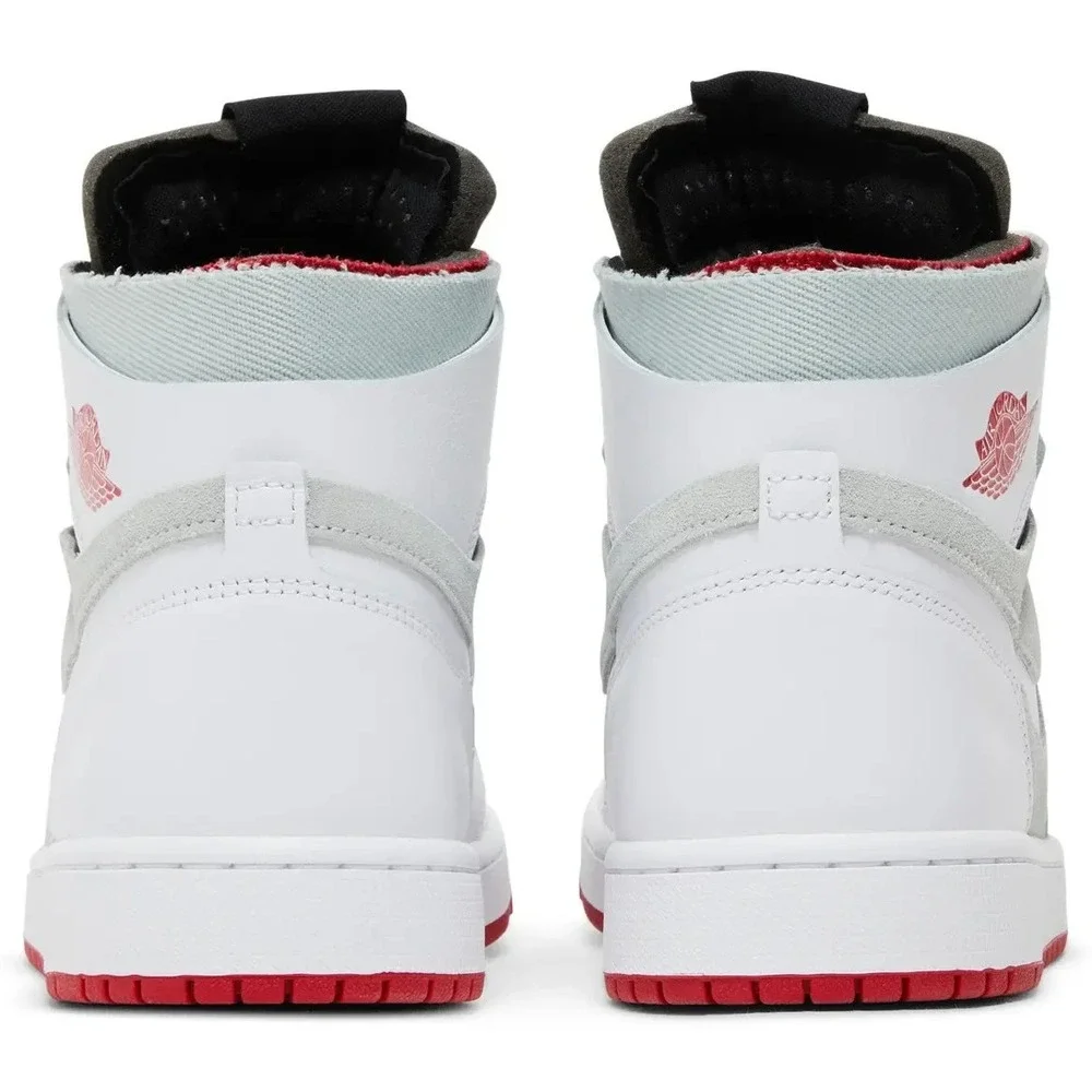 Men's Size 9.5 Nike Air Jordan 1 High Zoom Air CMFT 'Hare' White Red CT0978-100